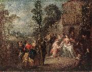 PATER, Jean Baptiste Joseph The May Tree ag oil painting